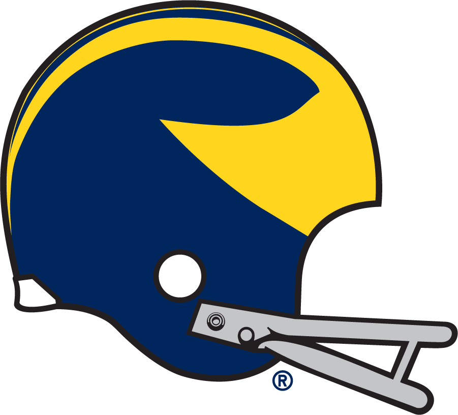 Michigan Wolverines 1969-1974 Helmet Logo iron on transfers for T-shirts
